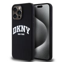 Nugarėlės dėklai DKNY Apple DKNY Liquid Silicone Arch Logo MagSafe Case for iPhone 14 Pro Max Black