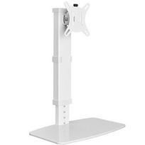 Monitoriaus Laikiklis - Vieno Monitoriaus Stovas 17"-32" Reguliuojamo Aukščio Baltas