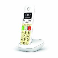 Belaidis telefonas - Gigaset E290 Dideli Mygtukai, 150 Kontaktų, Skambučių Blokavimas, Balta