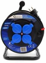 Ilgintuvas su rite Geko, G17504, 3 x 1,5 mm², 25 m, IP44, 4 lizdų