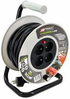Ilgintuvas su rite AWTools Standard Line, AW70216, 3 x 1,5 mm², 25 m, IP44, 4 lizdų