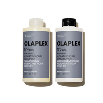 OLAPLEX Nº.4CURL + Nº.5CURL Bond Shaper™ – drėkinamasis šampūno ir kondicionieriaus rinkinys garbanotiems plaukams, 2 × 250 ml