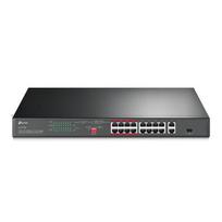 TP-Link TL-SL1218P 16-Port 10/100Mbps + 2-Port Gigabit Rackmount Switch with 16-Port PoE+