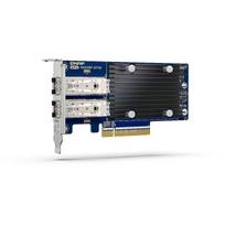 Qnap tinklo plokštė QXG-10G2SF-X710, 2x SFP+, PCIe 3.0 x8, 10Gbps/1Gbps, SR-IOV, be ventiliatoriaus