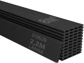 Juskys WPC terasos lentos 8 m² antracito spalvos