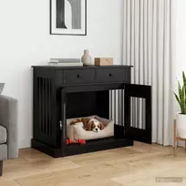 Šunų narvas baldams Juodojo ąžuolo 90 x 47,5 x 80 cm