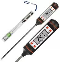 Elektroninis termometras su LCD ekranu