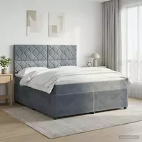 Lova LED lovos čiužinys su LED apšvietimu Tamsiai pilka 140 x 190 cm