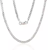 Sidabrinė grandinėlė Curb 2.5 mm , briaunų apdirbimas deimantu - 2.5 mm. - 6.5 g. - 60
