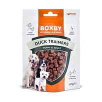 Boxby Duck Trainer papildomas maistas šuniukams nuo 3 mėnesių amžiaus ir suaugusiems šunims su antienos ir vištienos mėsa, 0,100 kg