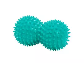 Dygliuotas masažo kamuoliukas Reflex Roll, dvigubas, Ø 8 cm, žalias