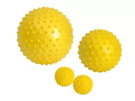 Sensorinis masažinis kamuolys Sensyball 28, geltonas