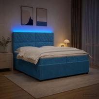 LED lovos čiužinys su LED apšvietimu Mėlyna 200 x 200 cm