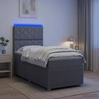 LED lovos čiužinys su LED apšvietimu Šviesiai pilka 90 x 190 cm