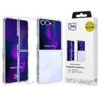 3mk šarvų dėklas, skirtas Samsung Galaxy Z Flip 7 – skaidrus
