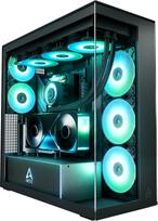 Arctic Xtender VG PC Case, E-ATX, Tempered Glass, 5 Fans, Black | ACPCC00024A | 4895265001321