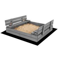 Premium medinė smėlio dėžė SBP120SET01X 120 x 120 cm komplektas