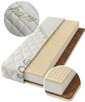 Dvipusis kūdikio lovytės čiužinys su latekso ir kokoso sluoksniais, 11 cm, H2/H3, 60x120 cm