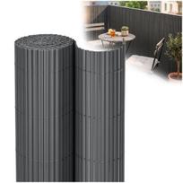 PVC uždangalas-maskavimo kilimėlis 300x100 cm balkonui, terasai, tvorai, tamsiai pilkas