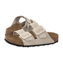 Birkenstock Arizona Cushion Buckle Oyster Suede 1033088 (BK421-b) Moteriški batai/šlepetės