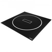 Imtynių kilimėlis, 3x3x0,03 m, juodas, atsparus vandeniui PVC