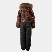 Huppa Vaikų žieminis kombinezonas WILLE, neon orange pattern/ dark gray, 98