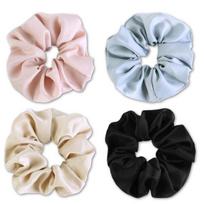 Satininių Plaukų Gumyčių Rinkinys 4 vnt. Scrunchie Prancūziško Stiliaus, uniwersalny
