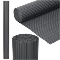 Balkono uždanga (500 x 180 cm) PVC maskavimo kilimėlis tvorai, terasai, tvorai, tamsiai pilka