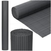 PVC uždangalas-maskavimo kilimėlis 500x140 cm balkonui, terasai, tvorai, tamsiai pilkas