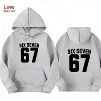 67 Jacket zip up hoodie unisex Six Seven Italian Brainrot Harajuku Hooded Spring Autumn Casual Thin Top Coat Kid Clothing Gift 140