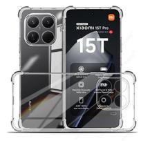 Ultra-Thin Clear Crystal Silicone Soft Case For Xiaomi15T Xiaomi 15T Pro Xiaomi15TPro 5G 2025 Camera Protection Shockproof Cover TPU&For Xiaomi 15T Pro skaidri