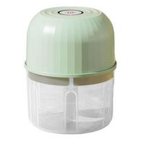 Belaidis elektrinis smulkintuvas su aštriu peiliu, įkraunamas, mini dydžio, daugiafunkcis, 40 W galingas česnakų, mėsos smulkintuvas, virtuvės įrankis gray