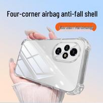 Honor 200/200pro Transparent Airbag Phone Case with Drop Protection and Premium TPU Full Coverage. Honor 200 skaidri
