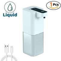 Automatic Liquid/Foma Soap Dispenser, Touchless Electric Dispenser, USB Rechargeable with Infrared Sensor for Bathroom,Kitchen Liquid C white