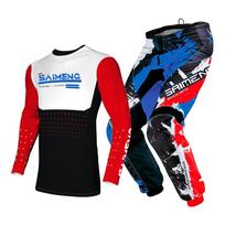 motocross gear set for kids Youth Jersey Pant Kits child green Motorcycle black 3 4 5 6 7 8 9 10 year Off-road suit blue orange Enduro cross boy girl XL-26 red