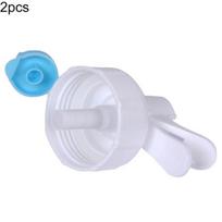 2Pcs Water Dispenser Valve Reusable Faucet for Cap Plastic Spigot Water Jug Home white