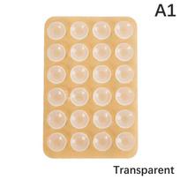 1PC Double Side Silicone Suction Pad For Mobile Phone Fixture Suction Cup Backed Adhesive Silicone Rubber Sucker Pad For Fixing beige