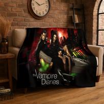 The Vampire Diaries Damon Salvatore Flannel Blanket Soft Warm Throw Blanket for Bedroom Living Room Bed Travel Camping Picnic 75x90cm brown