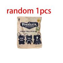 10cm Fuggler Juokingi Baisūs Monstrai Pliušiniai Žaislai Raktų Pakabukai Kawaii Fuggler Monstrai Triušiai Mieli Kimšti Lėlių Pakabukai Dovanos Vaikui red