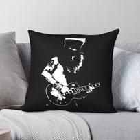 Guns N' Roses Slash Guitarist Square Pillowcase Polyester Linen Velvet Pattern Decorative Throw Pillow Case Home Cushion Cover 30X30CM white