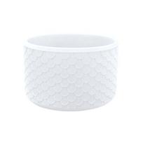 Stanley Silicone Cup Sleeve with Fish Scale Pattern and Thickened Anti-Collision Bottom for Thermos Sports Water Bottle white