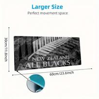 All Blacks Mouse Pad, Large Gaming Desk Mat, Non-slip XXL Mousepad for Laptop & Tablet, Mini PC Playmat with Stitched Edges 30cmx60cm(11.8x23.6inch) black