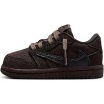 Travis Scott x Jordan 1 žemi batukai mažiems vaikams Tamsiai rudi Kūdikiams ir mažiems vaikams DO5441-202 26