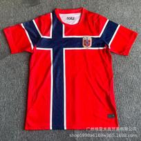 94-95-98-2026 Norvegijos rinktinės išvykos marškinėliai Nr. 9 Harlandas Nr. 10 Erdgaard trumpomis rankovėmis futbolo marškinėliai S blue