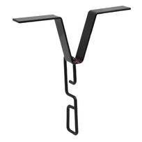 Rain Chain Gutters Adapter Clip Sturdy Iron V Shaped Rain Chain Hook Hanger for Downspout black