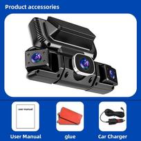 1080P Quad Dash Cam - 4-Channel Recording, WiFi, Parking Monitor & Phone Sync 【3 Lens】Car charger juoda