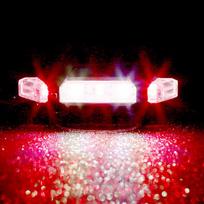 Led Mountain Bike Luggage Rack Light Waterproof Bicycle Rear Seat Reflective Taillight Night Ridding Safety Warning Reflector blue