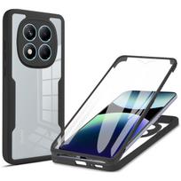 Viso kūno apsaugos smūgiams atsparus dėklas, skirtas Xiaomi Redmi Note 15 Pro 5G Pro+ Plus, apsauginis dangtelis, ekrano apsauga, Fundas Coque Redmi note 15 5G raudona