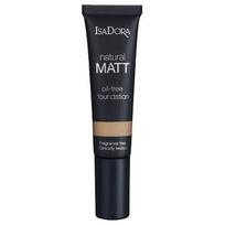 IsaDora, Natural Matt, Be aliejaus, Matinis, Skystas makiažo pagrindas, 18, Migdolų, 35 ml