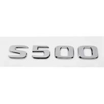 ABS S500 S500L S600 S600L Bagažinės Galinis Logotipas Ženklelis Emblema Lipdukas Mercedes Benz S Klasės W126 W140 W220 W221 W222 C217 UH4 white
